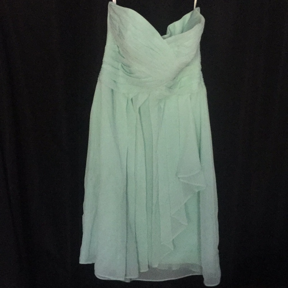 Davids bridal mint colored dress size 0